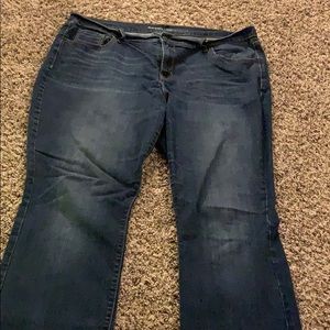 Old Navy Curvy Mid Rise Straight Leg Jeans 18
